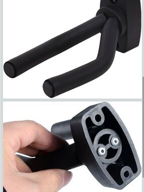 Wall-Mount Guitar Hanger Hook *screws and plastic dry-wall mount included*